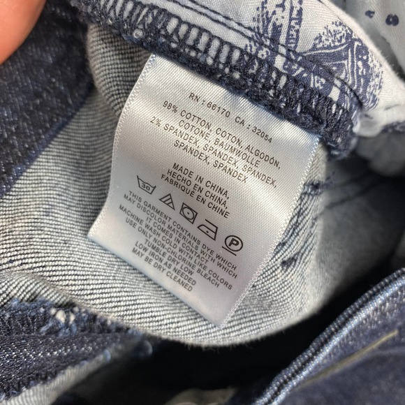 Pilcro Straight Leg Ankle Jeans Dark Blue High Waist Anthropologie Stretch 26 - Picture 7 of 7